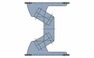 Rubber scharnierveer